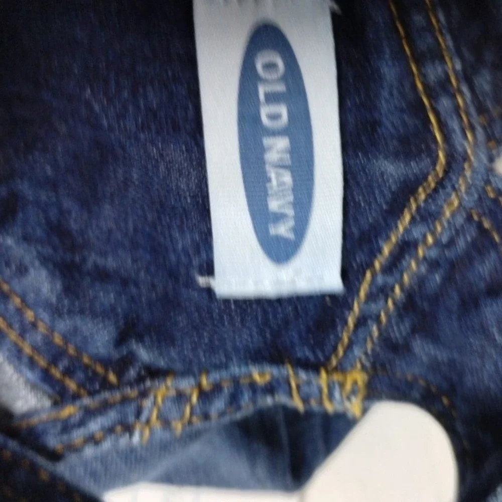 Old‎ Navy Denim Overalls Adjustable Straps Pockets Dark Wash 12-18 M